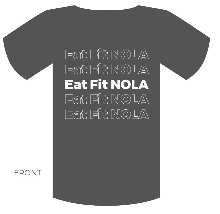 Eat Fit NOLA Crew Neck Jersey Unisex T-Shirt, , large image number 1